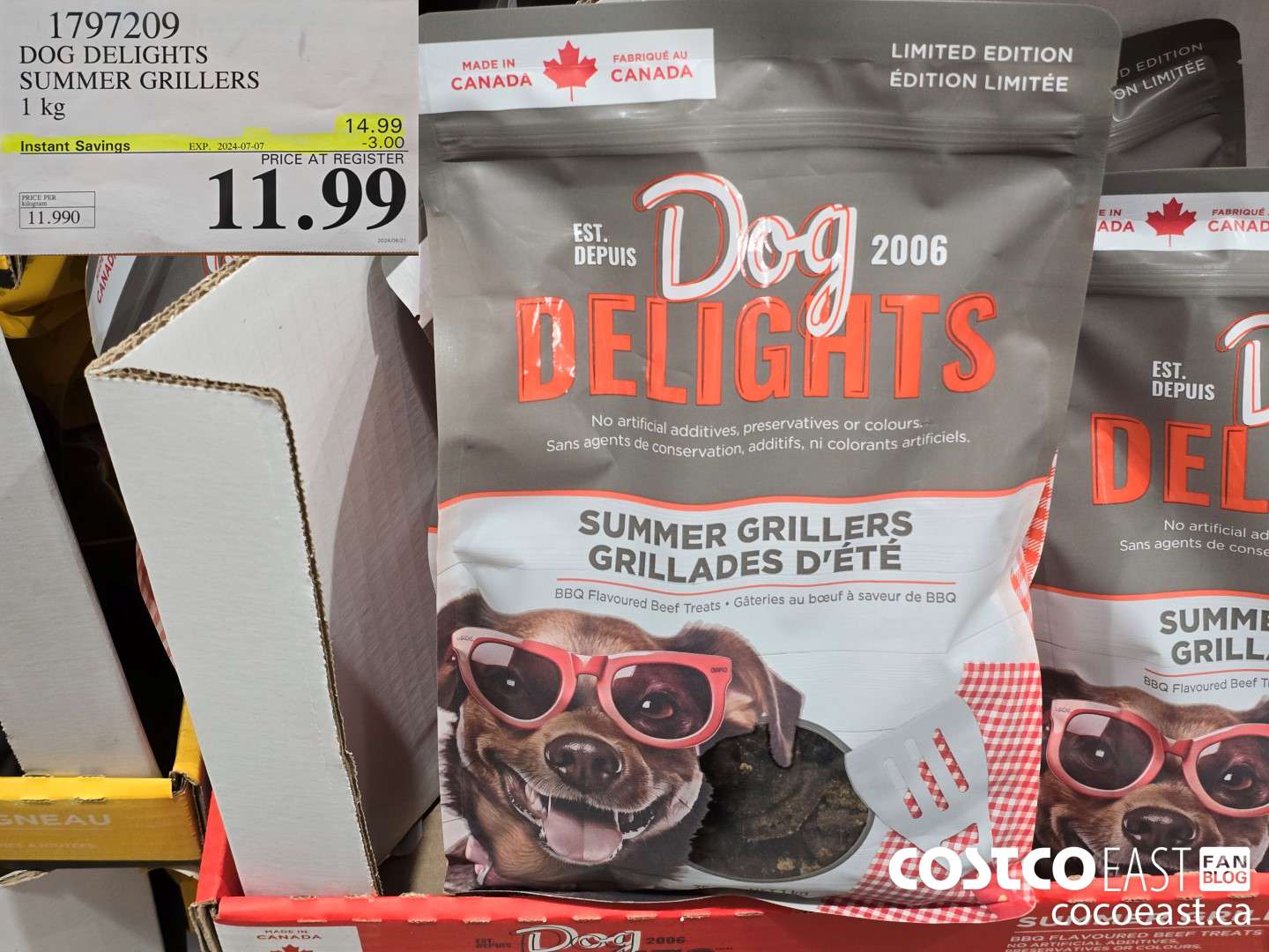 1797209 DOG DELIGHTS SUMMER GRILLERS 1 KG ($3.00 INSTANT SAVINGS EXPIRES ON 2024-07-07) $11.99