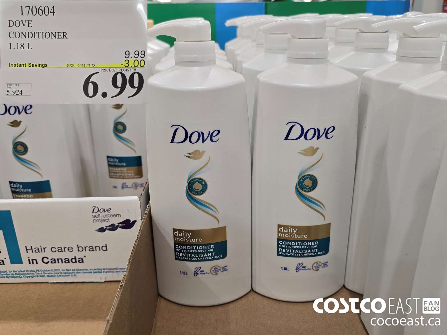 170604 DOVE CONDITIONER 1.18L ($3.00 INSTANT SAVINGS EXPIRES ON 2024-07-28) $6.99