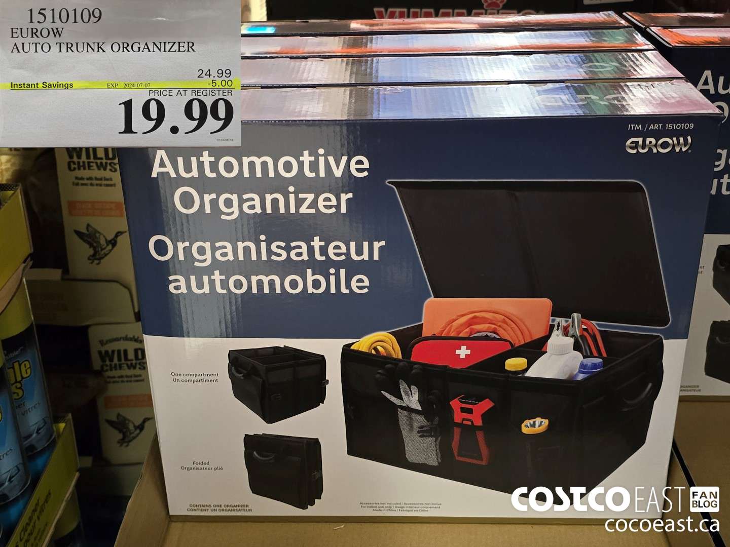 1510109 EUROW AUTO TRUNK ORGANIZER ($5.00 INSTANT SAVINGS EXPIRES ON 2023-07-07) $19.99