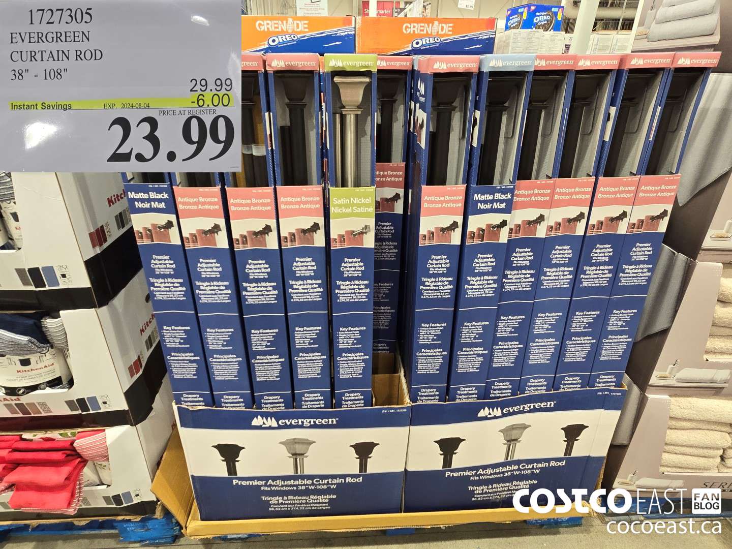 1727305 EVERGREEN CURTAIN ROD 38