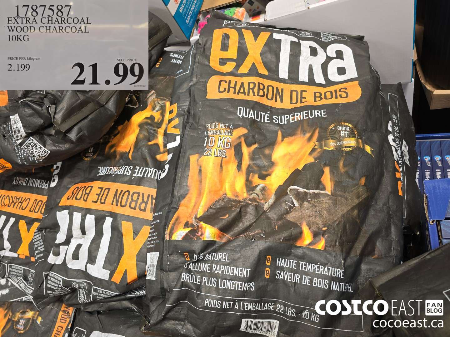 1787587 EXTRA CHARCOAL WOOD CHARCOAL 10KG $21.99