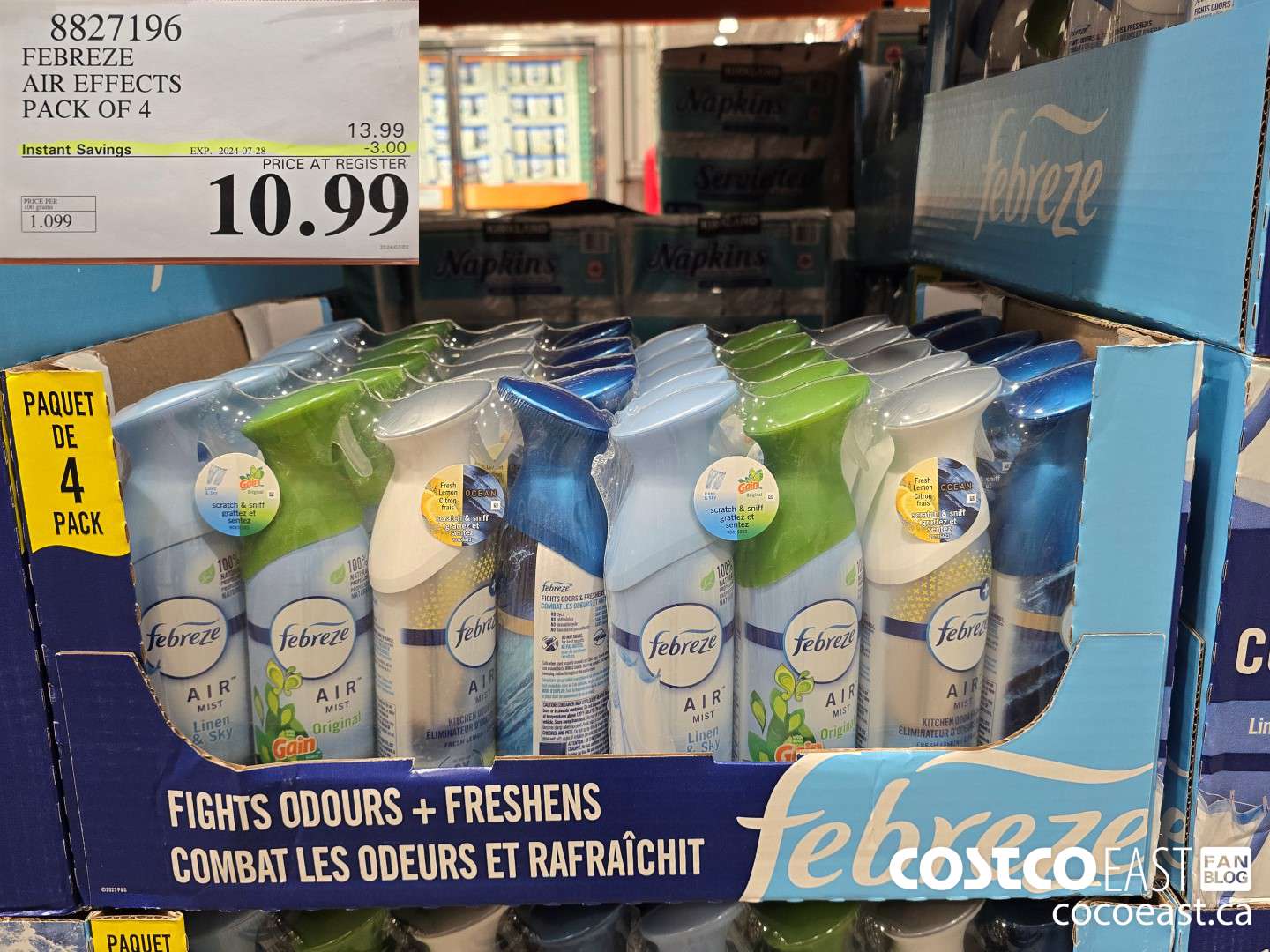 8827196 FEBREZE AIR EFFECTS PACK OF 4 ($3.00 INSTANT SAVINGS EXPIRES ON 2024-07-28) $10.99