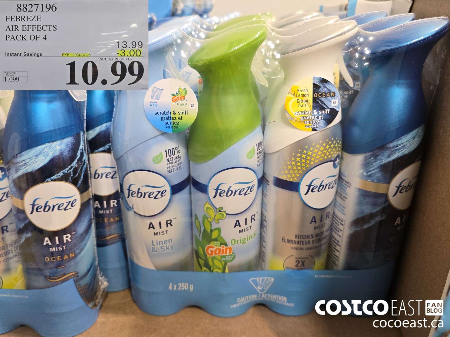 8827196 FEBREZE AIR EFFECTS PACK OF 4 ($3.00 INSTANT SAVINGS EXPIRES ON 2024-07-28) $10.99