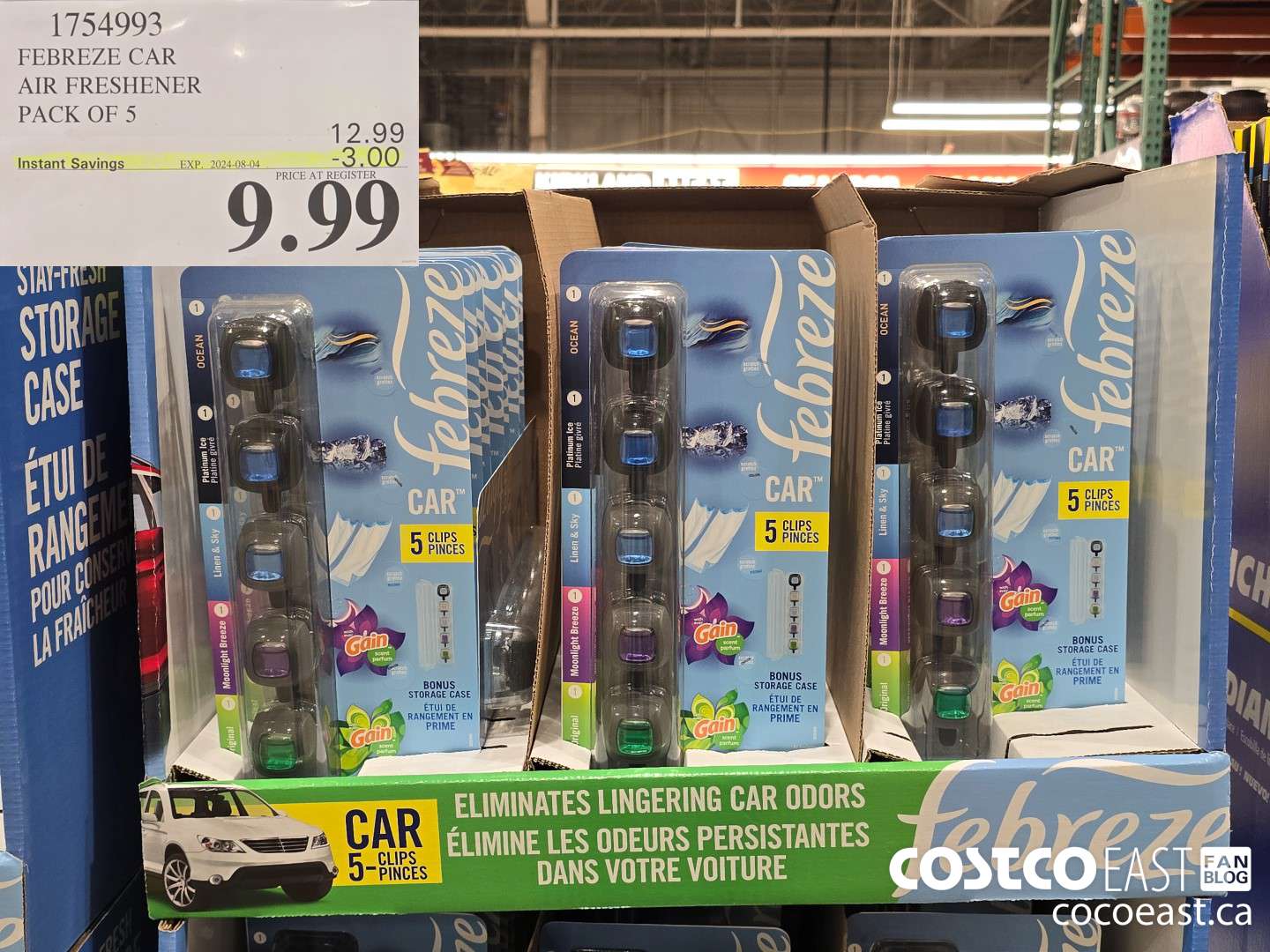 1754993 FEBREZE CAR AIR FRESHENER PACK OF 5 ($3.00 INSTANT SAVINGS EXPIRES ON 2024-08-04) $9.99