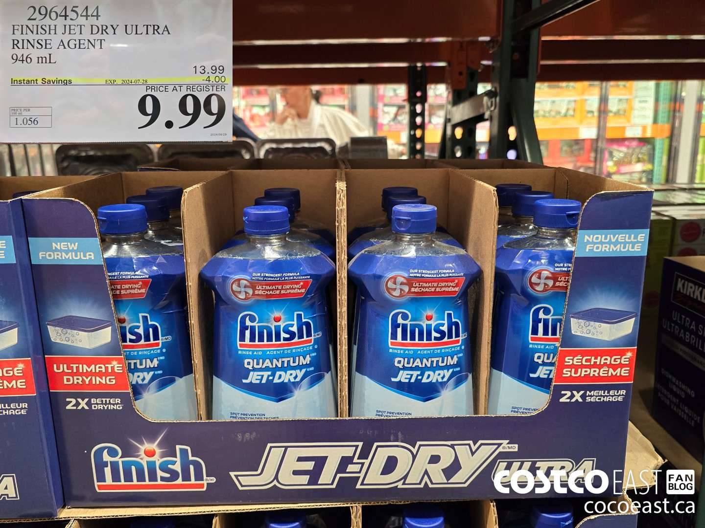 2964544 FINISH JET DRY ULTRA RINSE AGENT 946 ml ($4.00 INSTANT SAVINGS EXPIRES ON 2024-07-28) $9.99