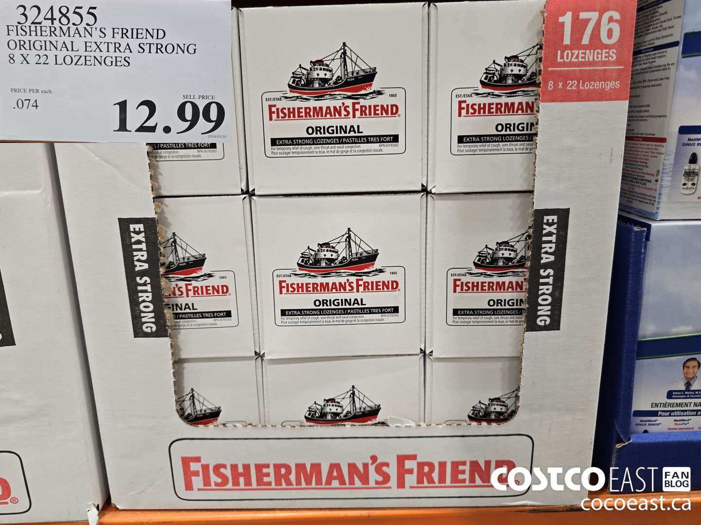324855 FISHERMAN'S FRIEND ORIGINAL EXTRA STRONG 8 X 22 LOZENGES $12.99