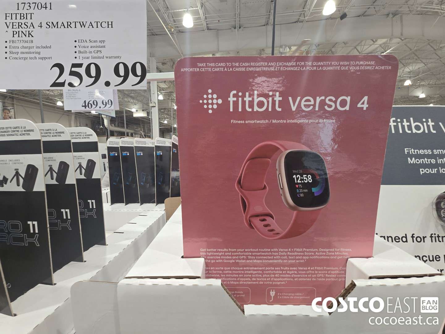 1737041 FITBIT VERSA 4 SMARTWATCH PINK $259.99