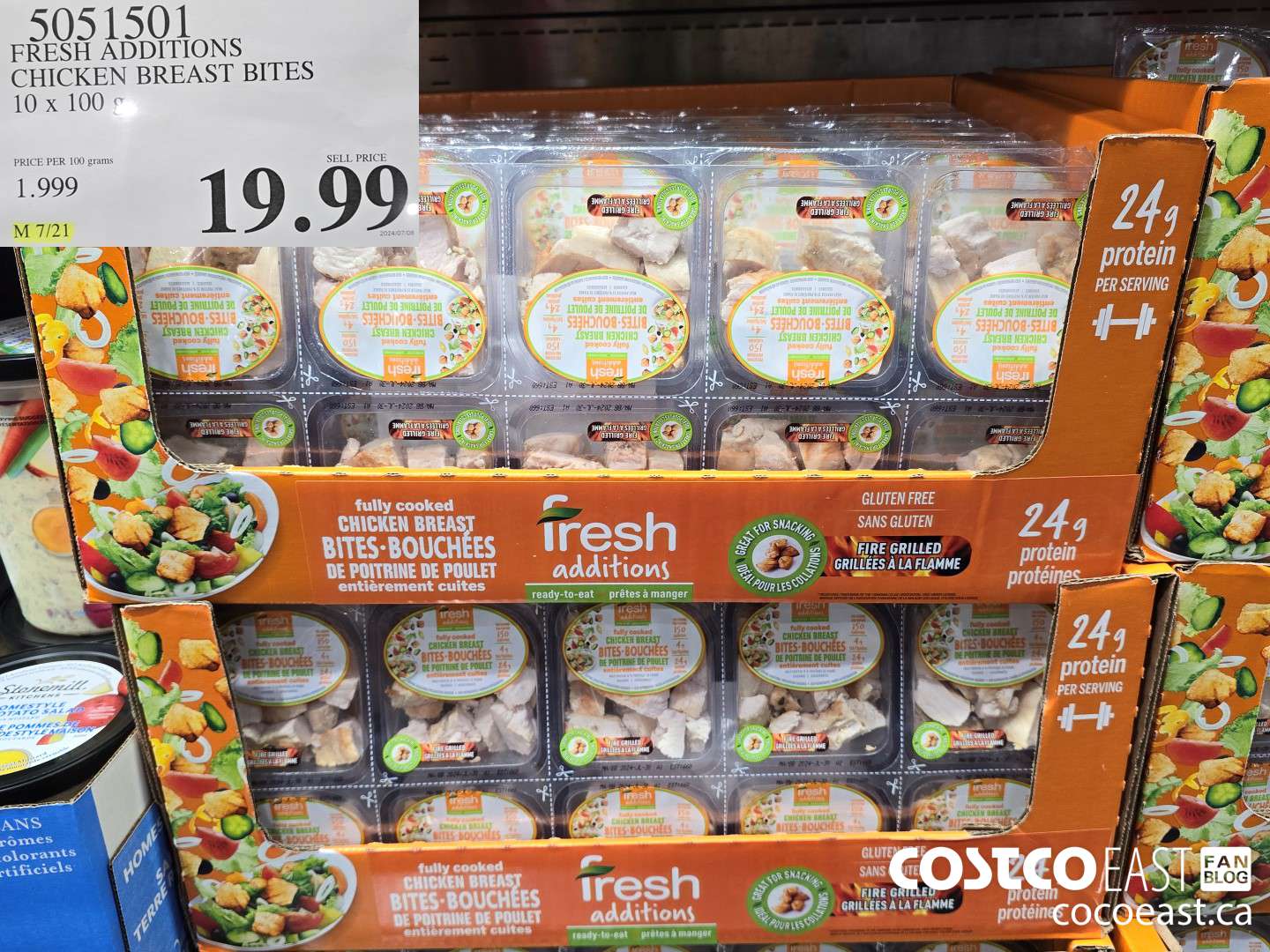 5051501 FRESH ADDITIONS CHICKEN BREAST BITES 10 X 100 G $19.99