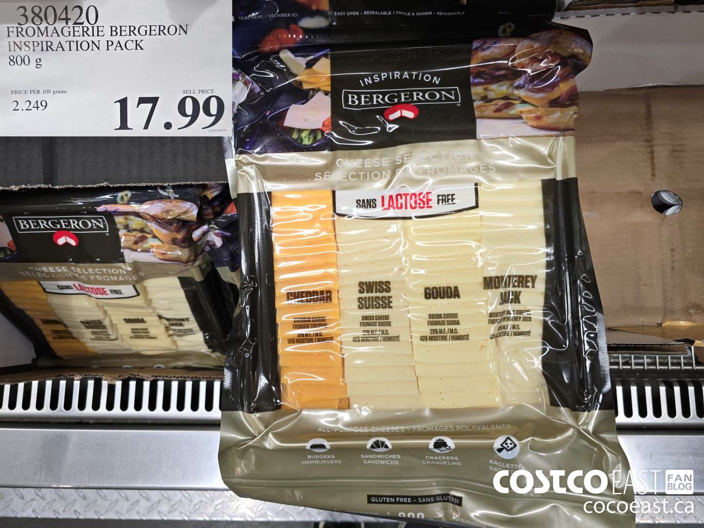 380420 FROMAGERIE BERGERON INSPIRATION PACK 800 G $17.99