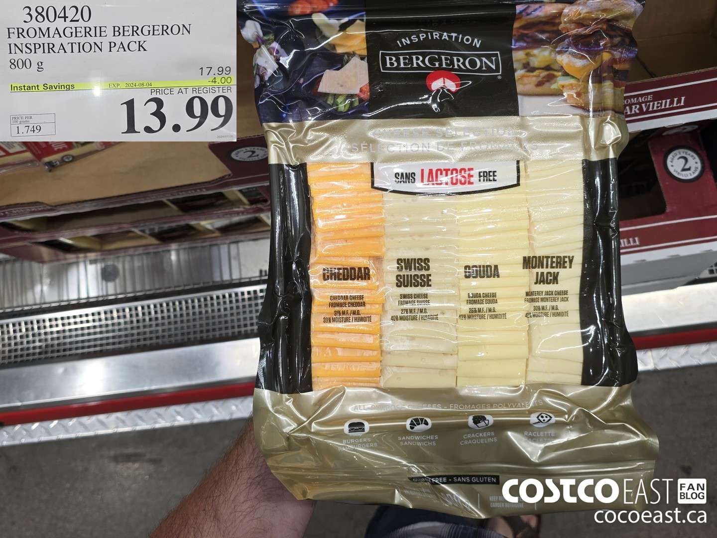 380420 FROMAGERIE BERGERON INSPIRATION PACK 800 G ($4.00 INSTANT SAVINGS EXPIRES ON 2024-08-04) $13.99