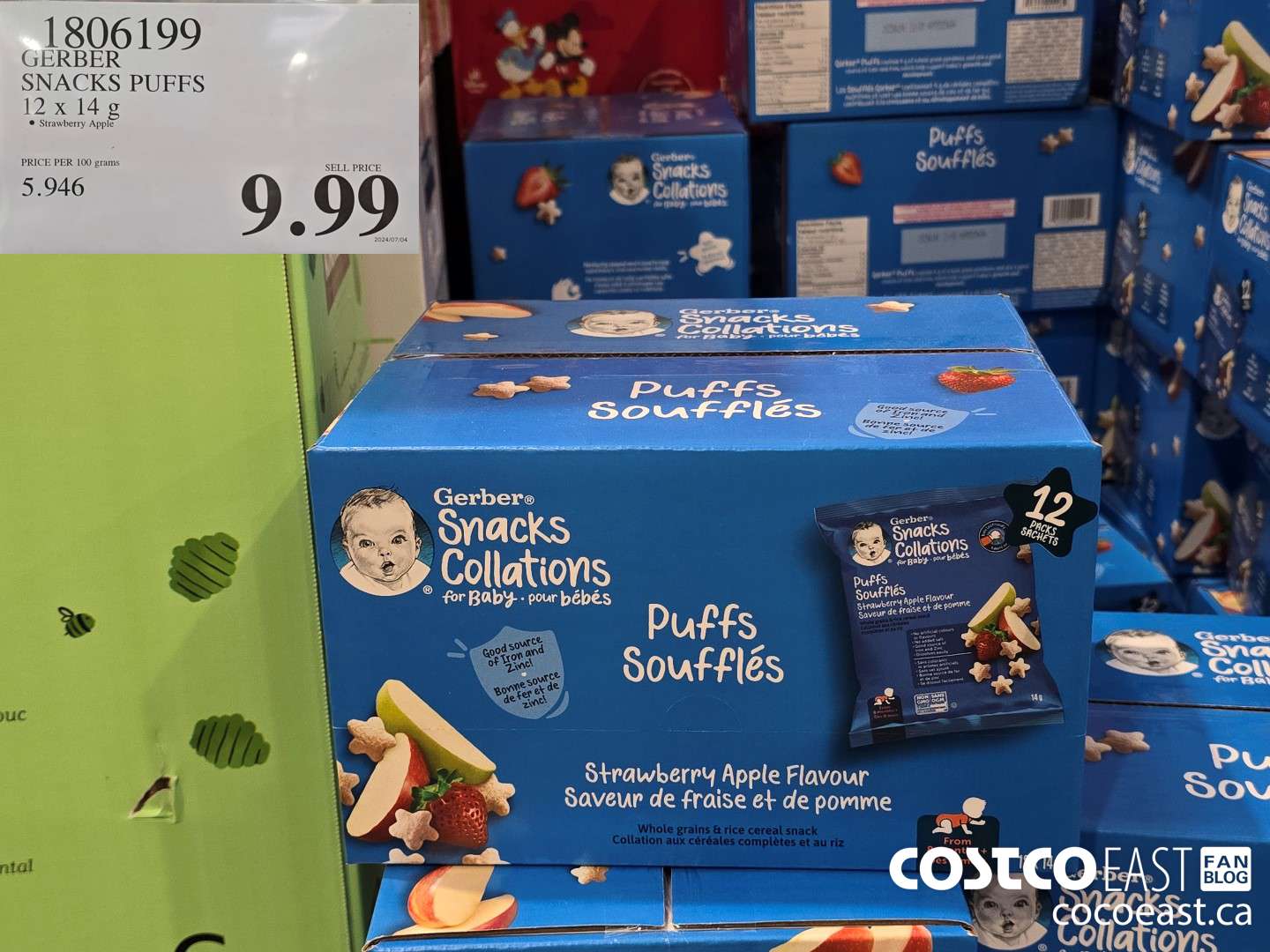 1806199 GERBER SNACKS PUFFS 12 x 14g $9.99