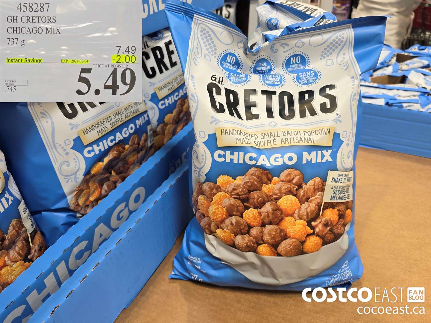 458287 GH CRETOR'S CHICAGO MIX 737 g ($2.00 INSTANT SAVINGS EXPIRES ON 2024-08-04) $5.49