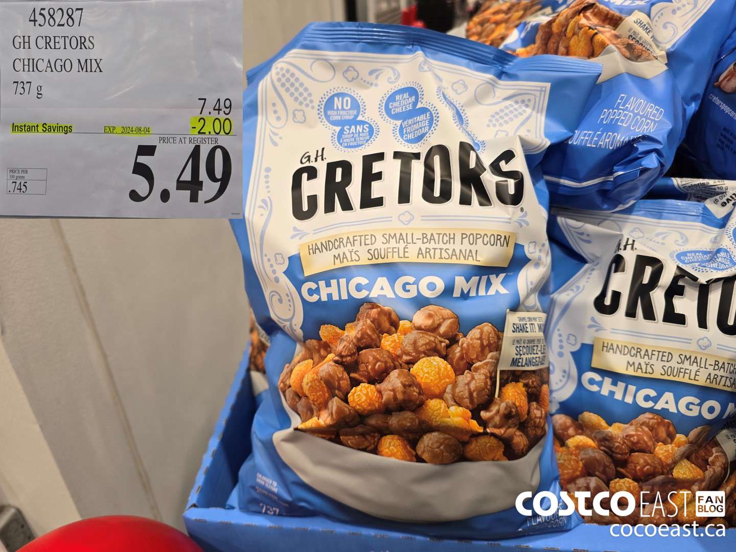 458287 GH CRETOR'S CHICAGO MIX 737 g ($2.00 INSTANT SAVINGS EXPIRES ON 2024-08-04) $5.49