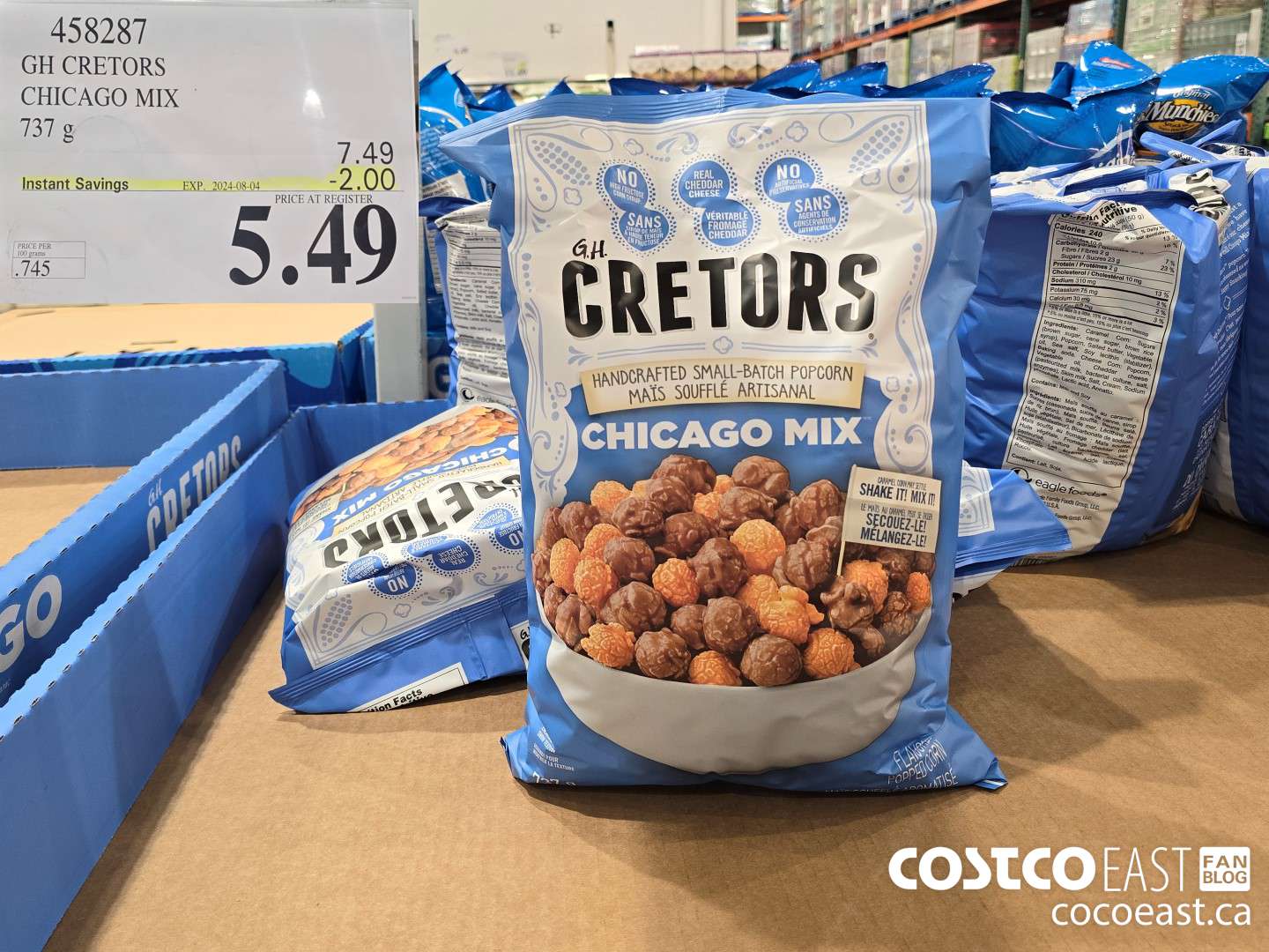 458287 GH CRETOR'S CHICAGO MIX 737 g ($2.00 INSTANT SAVINGS EXPIRES ON 2024-08-04) $5.49