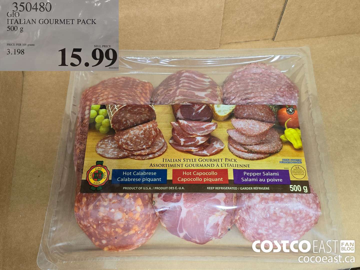350480 GIO ITALIAN GOURMET PACK 500 g $15.99
