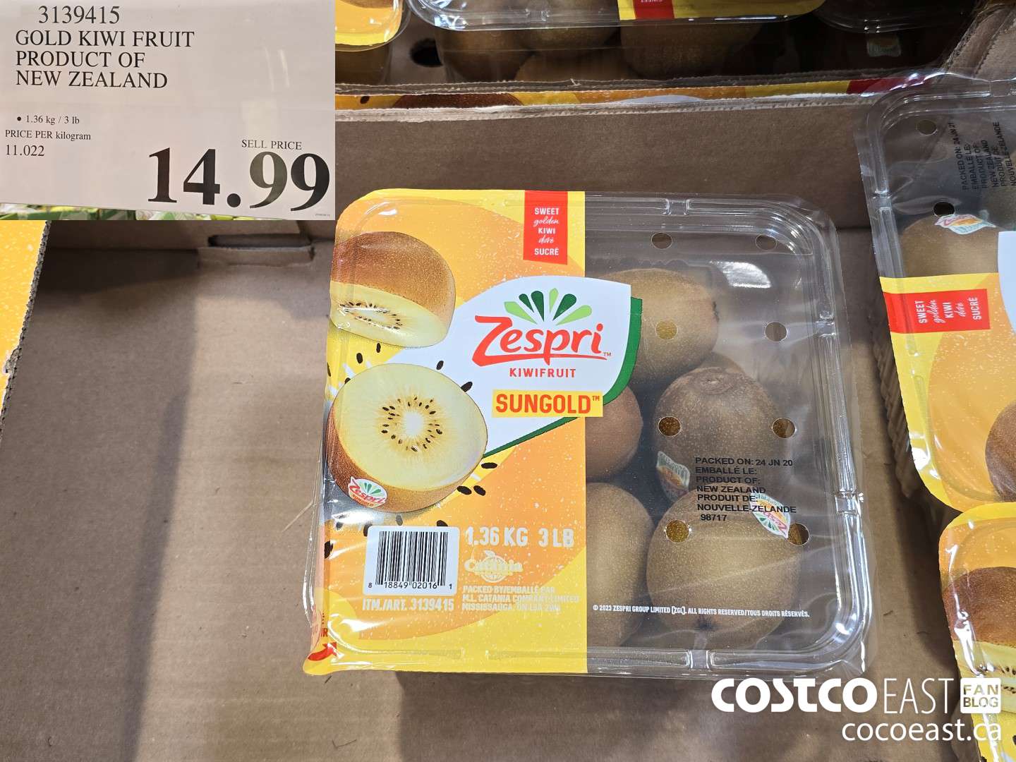 3139415 GOLD KIWI FRUIT PRODUCT OF NEW ZEALAND $14.99