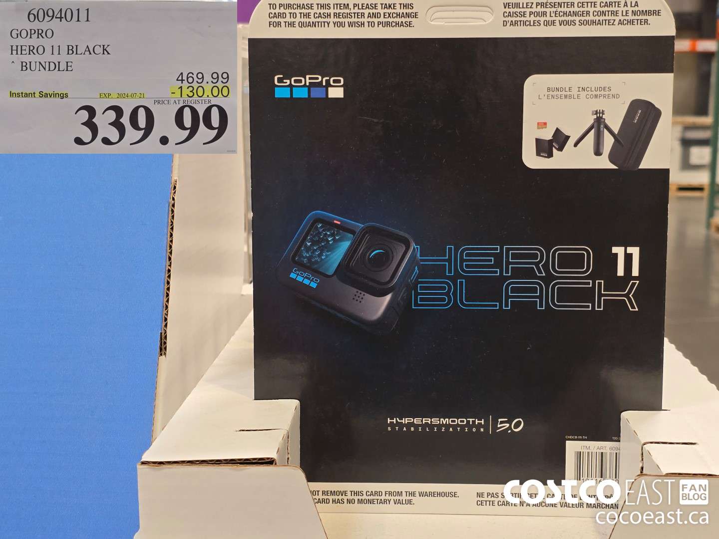 6094011 GOPRO HERO 11 BLACK ~ BUNDLE ($130.00 INSTANT SAVINGS EXPIRES ON 2024-07-21) $339.99