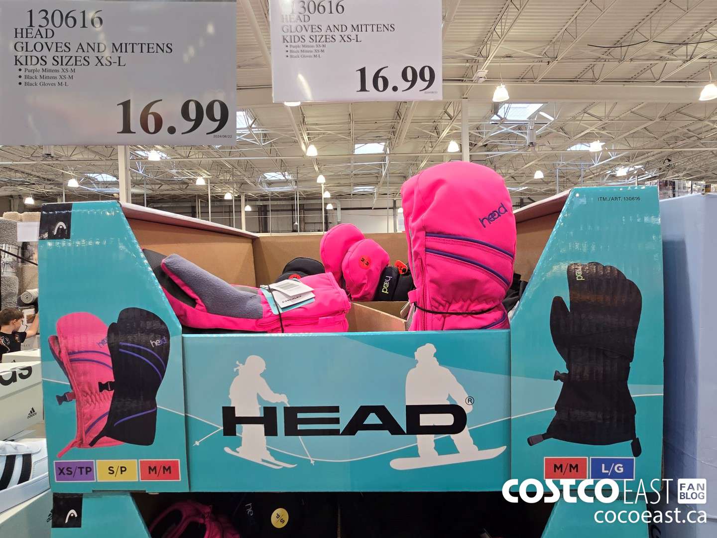 130616 HEAD GLOVES AND MITTENS KIDS SIZES XS - L $16.99