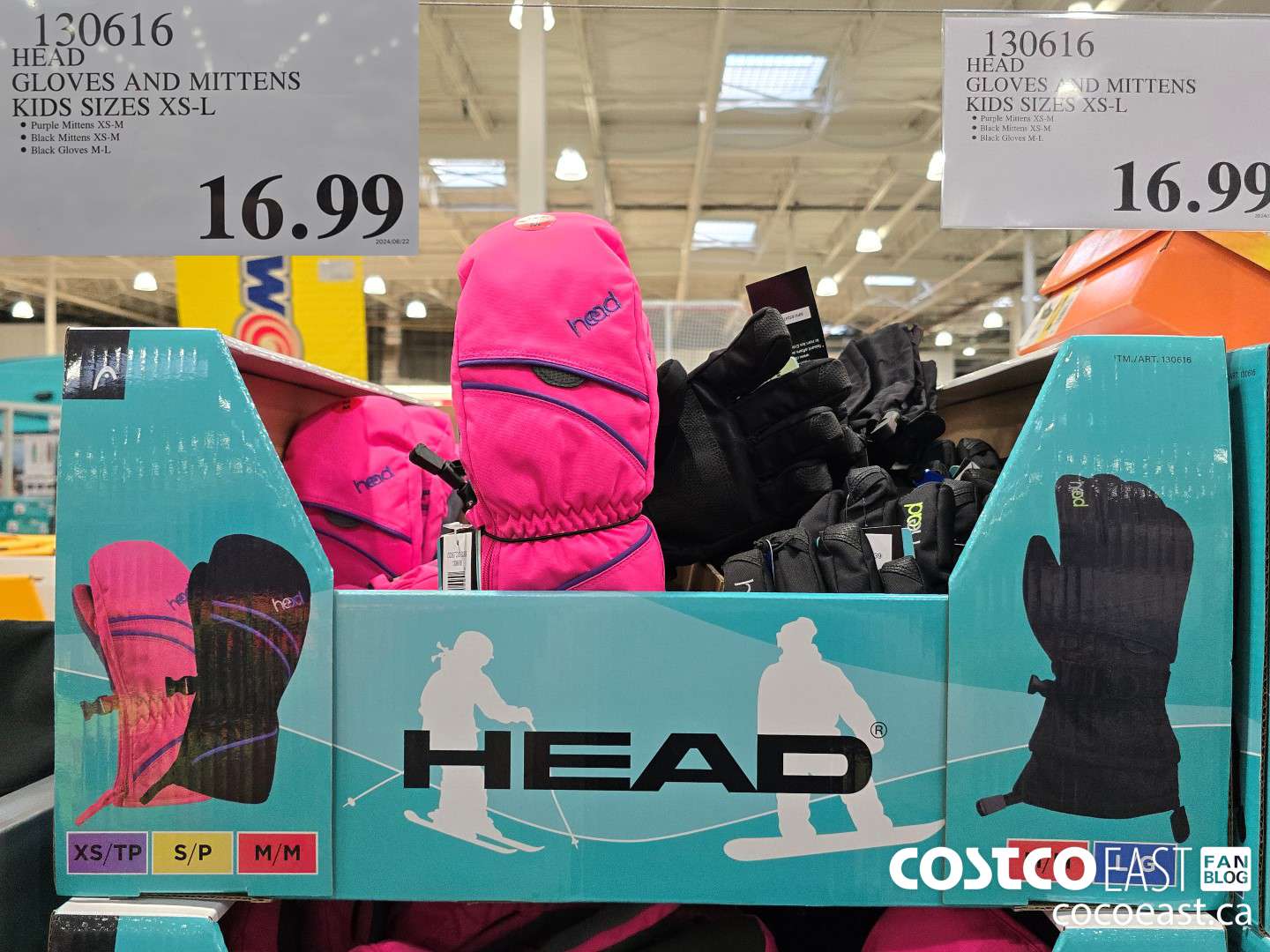 130616 HEAD GLOVES AND MITTENS KIDS SIZES XS - L $16.99