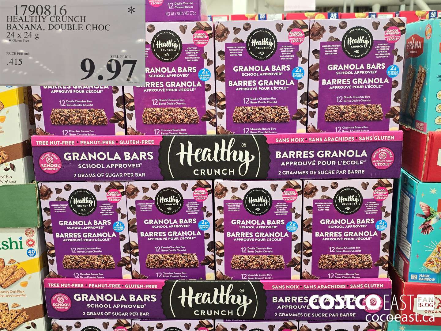 1790816 HEALTHY CRUNCH BANANA, DOUBLE CHOC 24 x 24 g $9.97