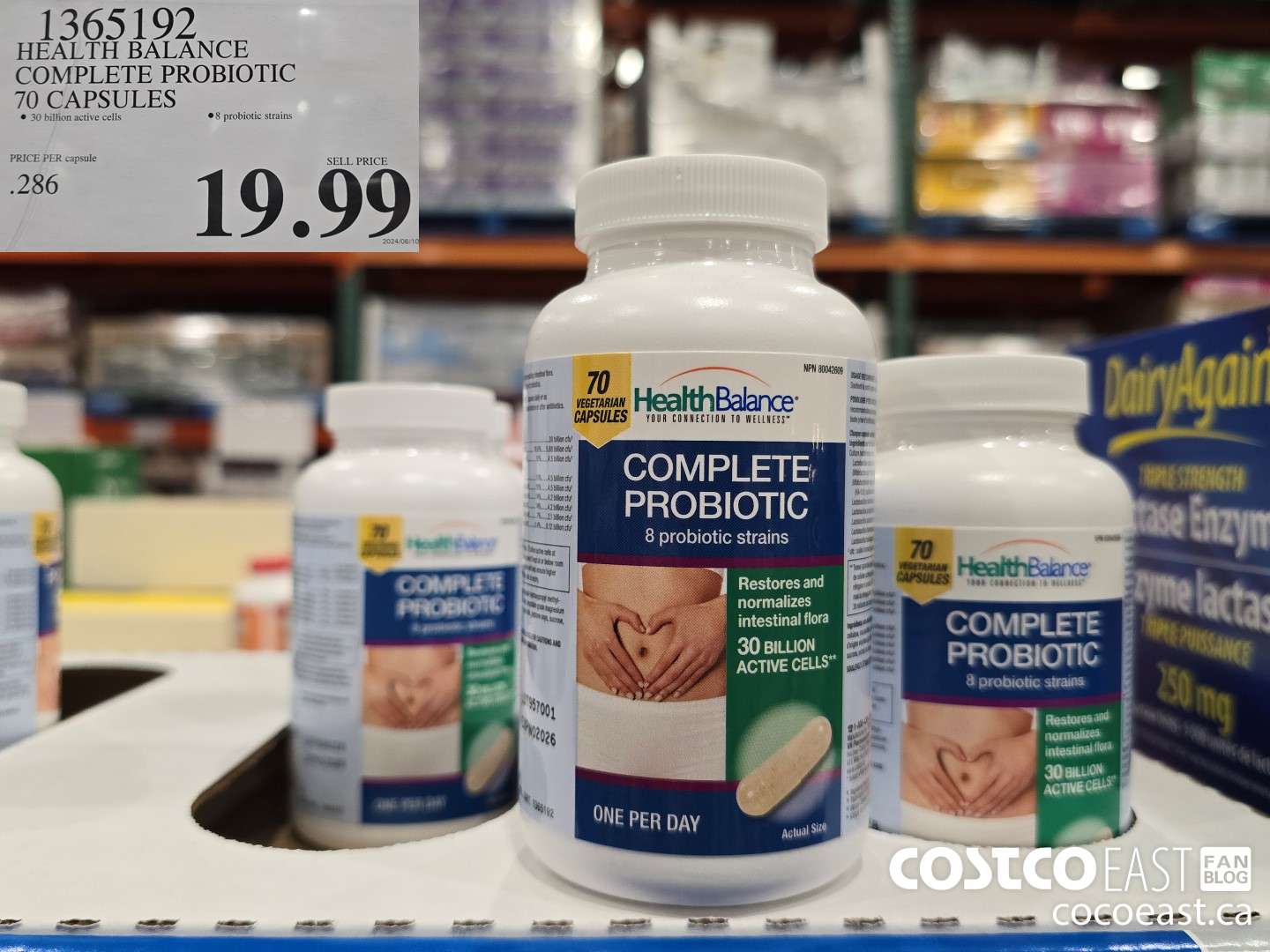 1365192 HEALTH BALANCE COMPLETE PROBIOTIC 70 CAPSULES $19.99