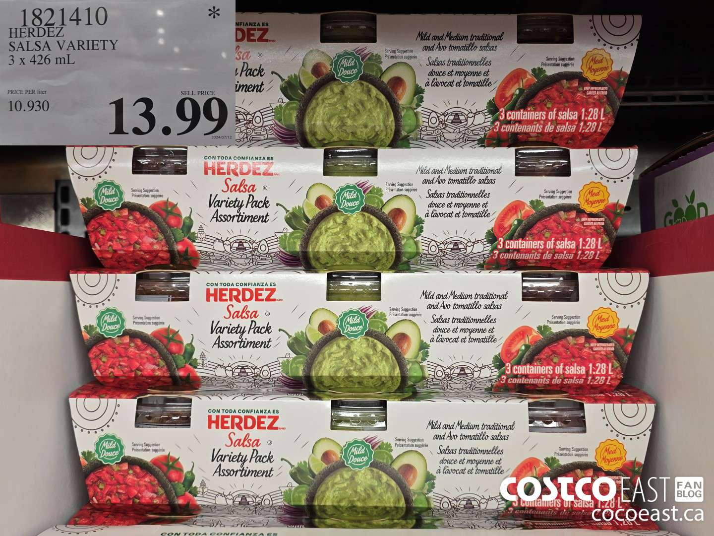 1821410 HERDEZ SALSA VARIETY 3 X 426 ML $13.99