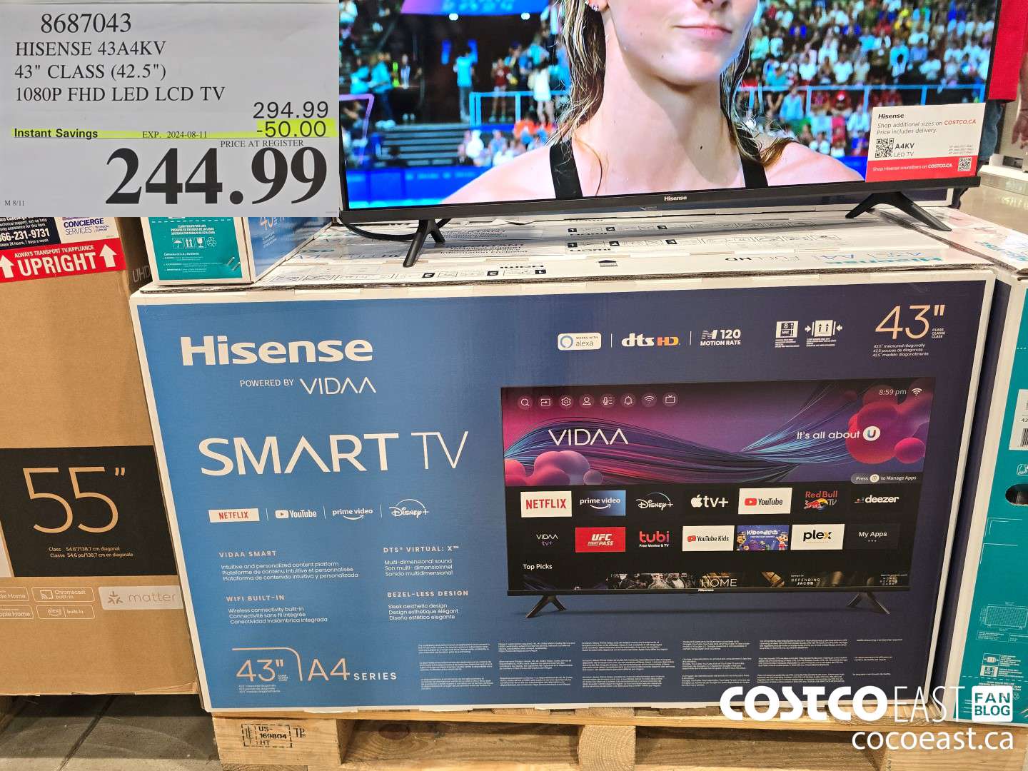 8687043 HISENSE 43A4KV 43