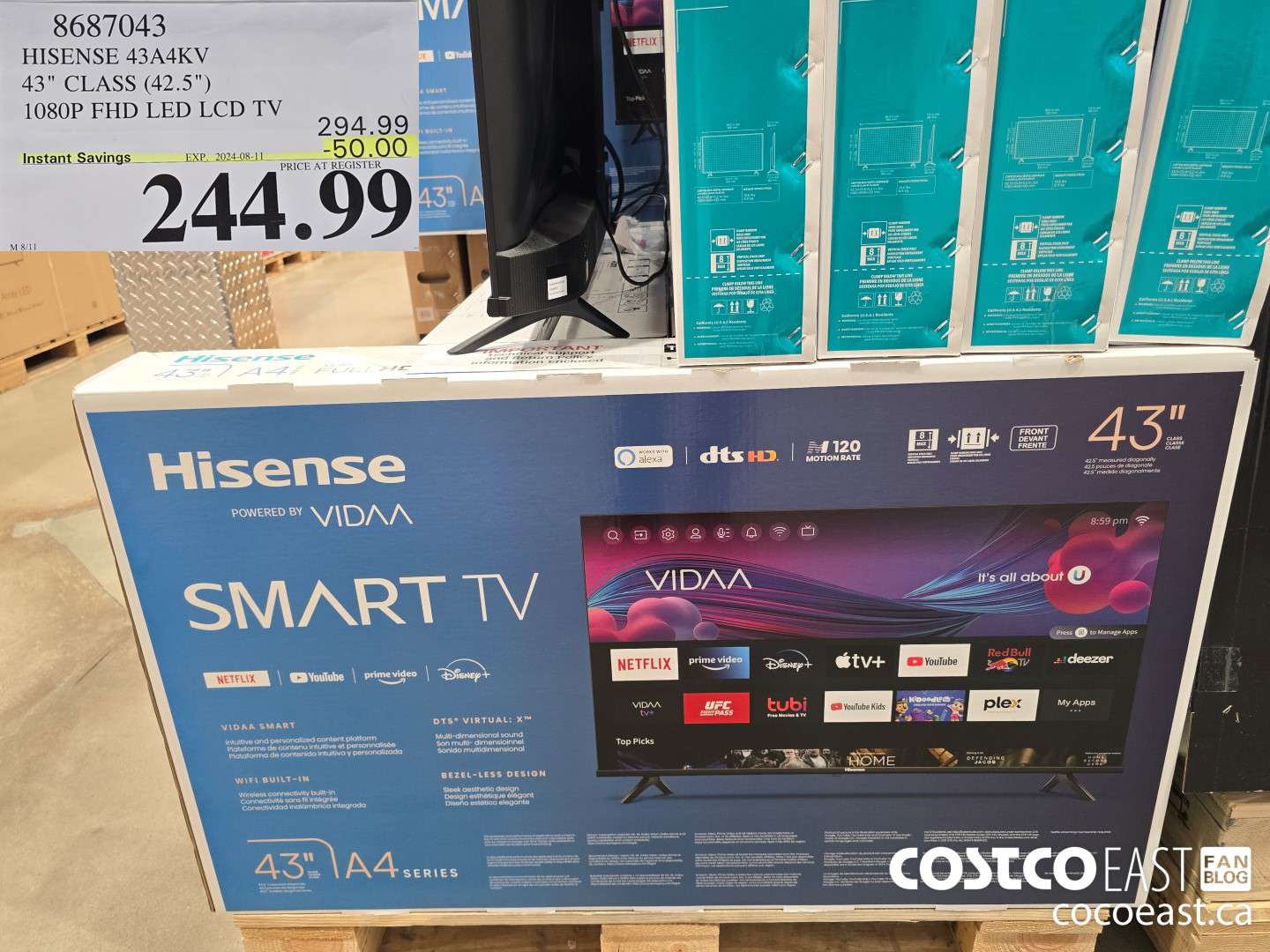 8687043 HISENSE 43A4KV 43