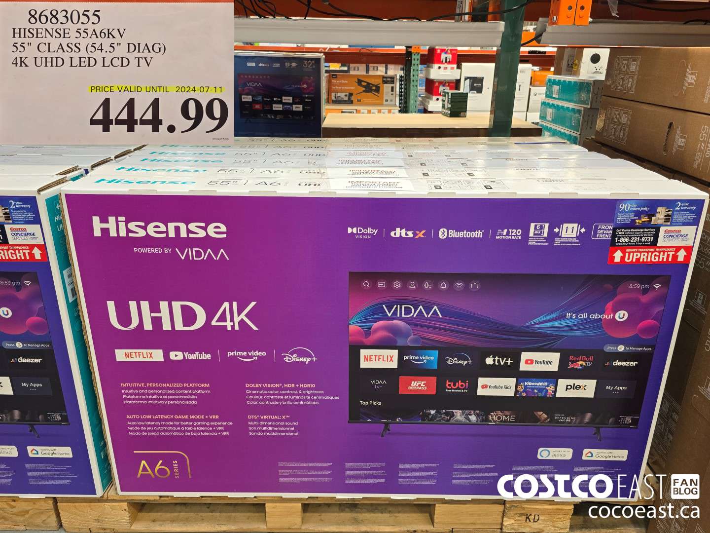 8683055 HISENSE 55A6KV 55