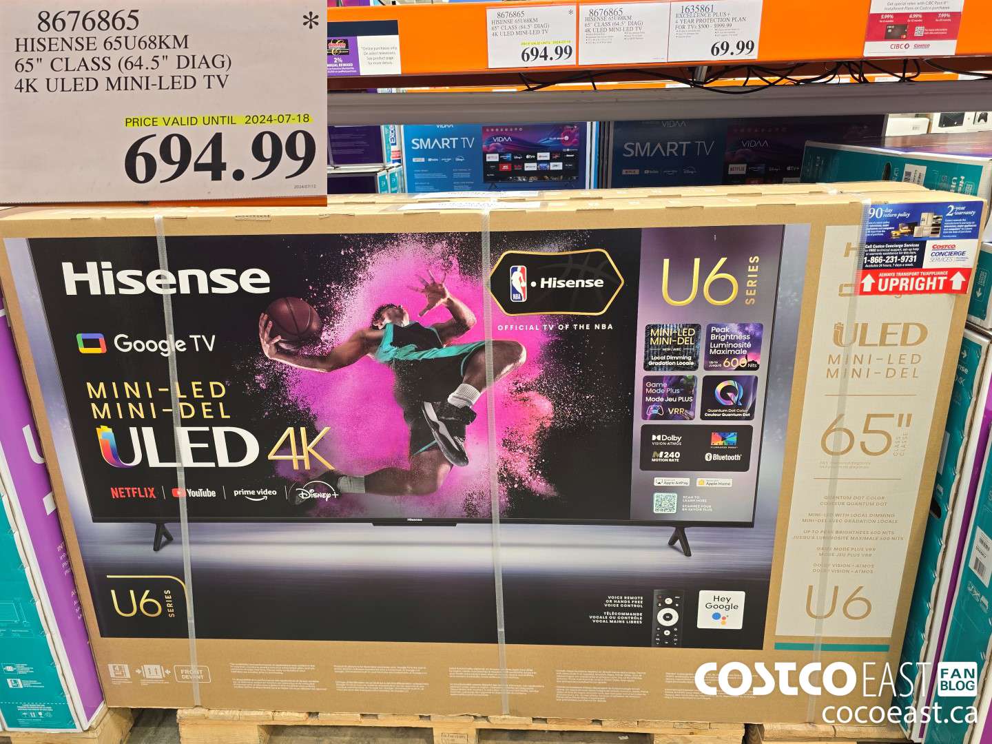 8676865 HISENSE 65U68KM 65