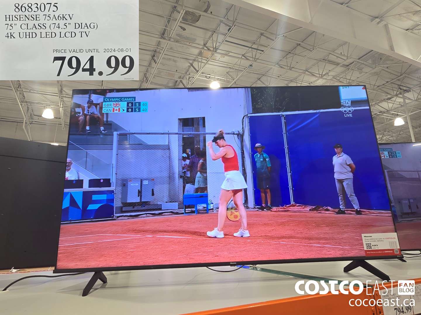 8683075 HISENSE 75A6KV 75