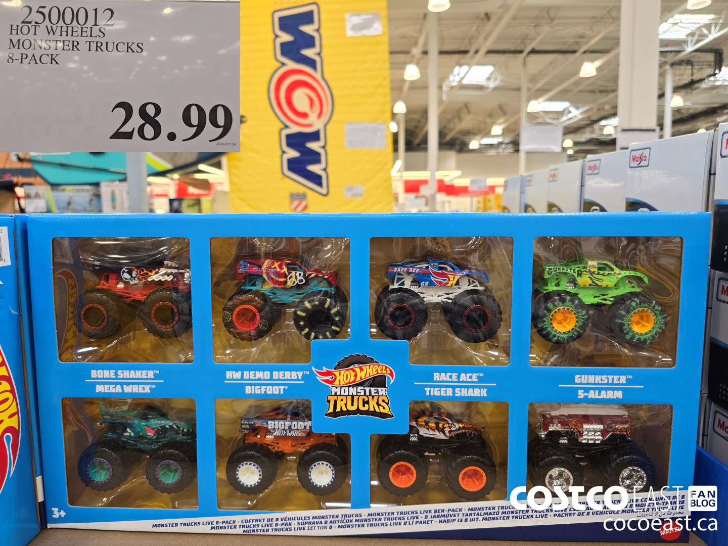 2500012 HOT WHEELS MONSTER TRUCKS 8-PACK $28.99