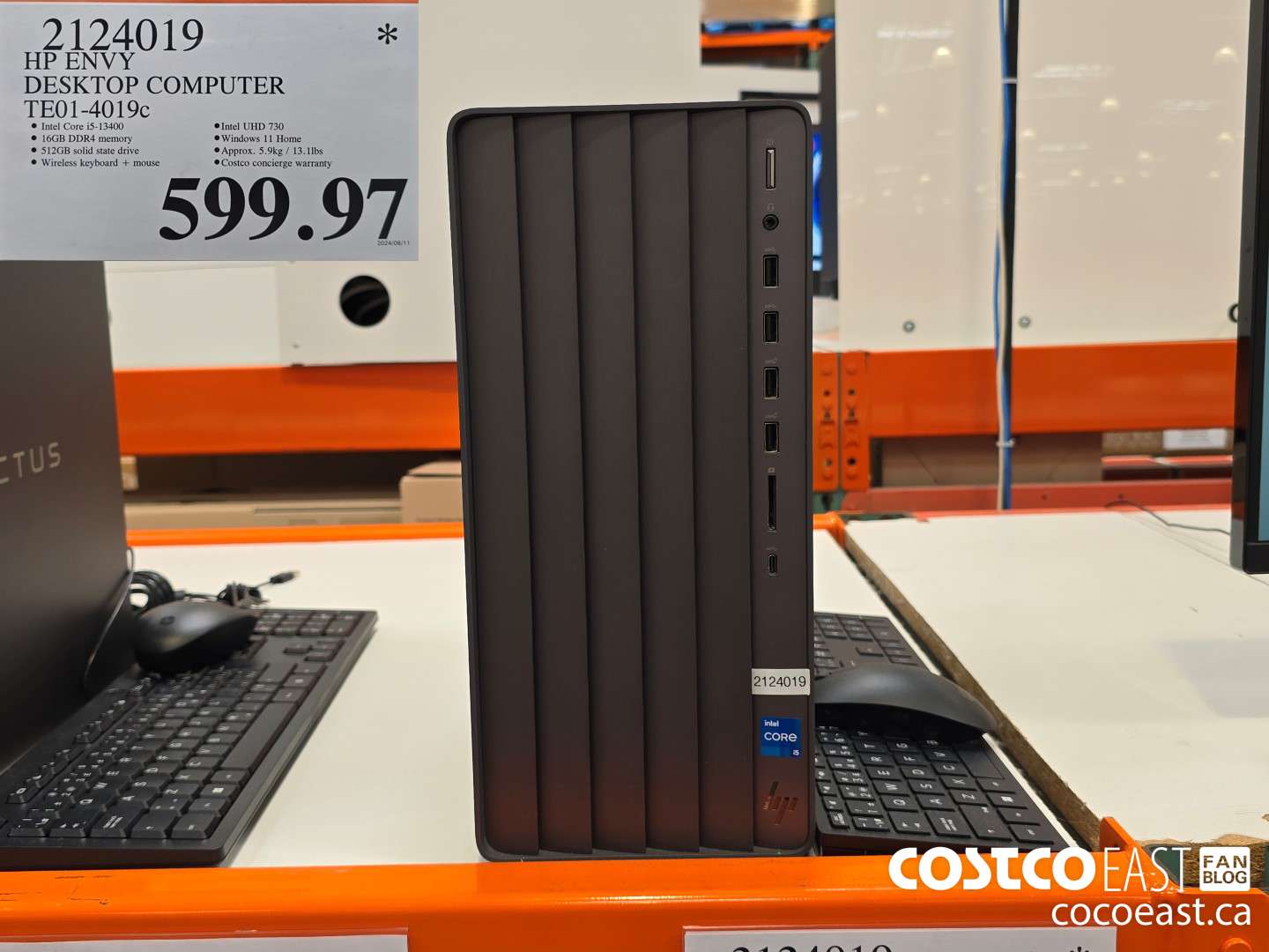 2124019 HP ENVY DESKTOP COMPUTER TE01-4019c $599.97