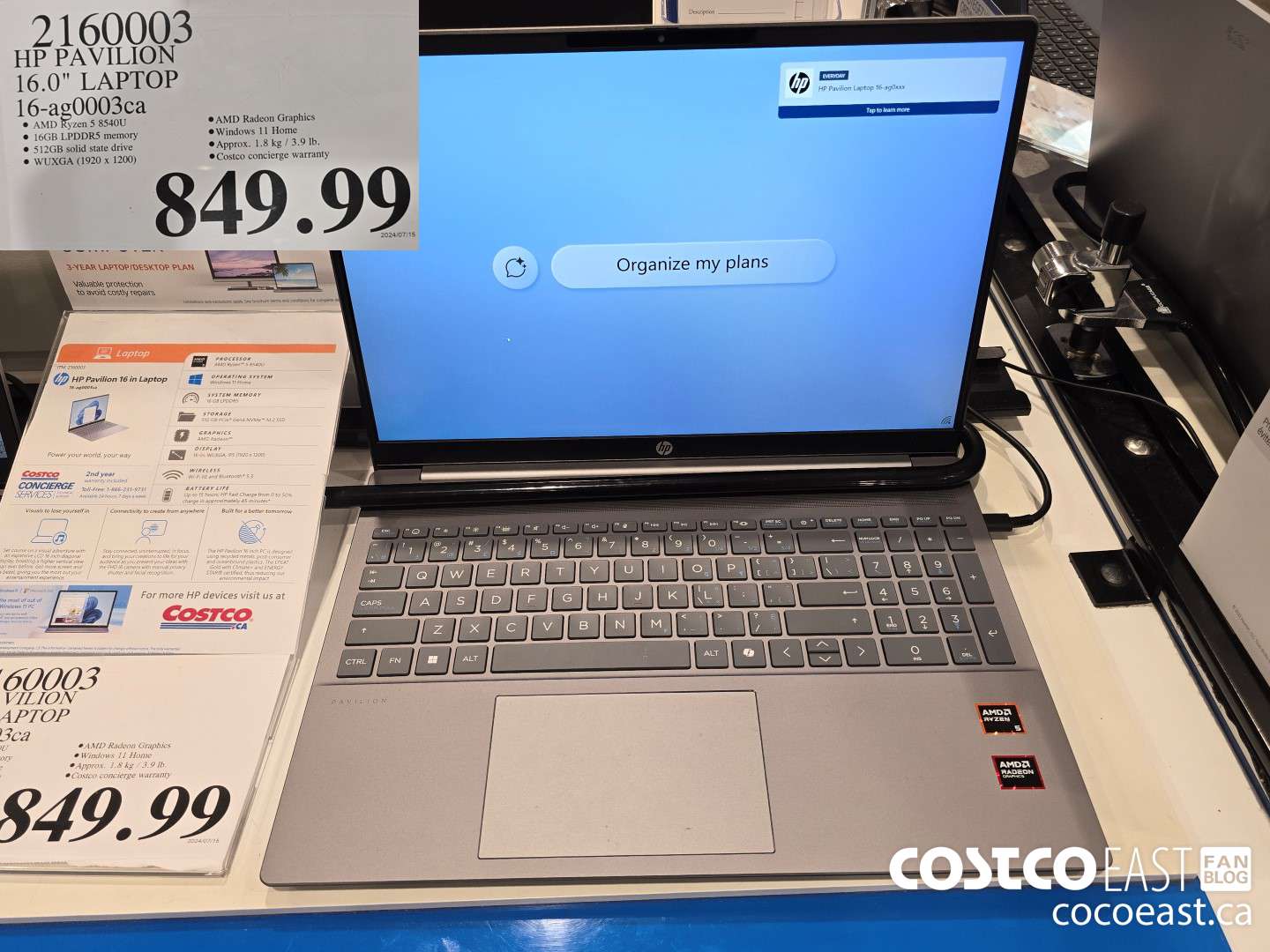 2160003 HP PAVILION 16.0