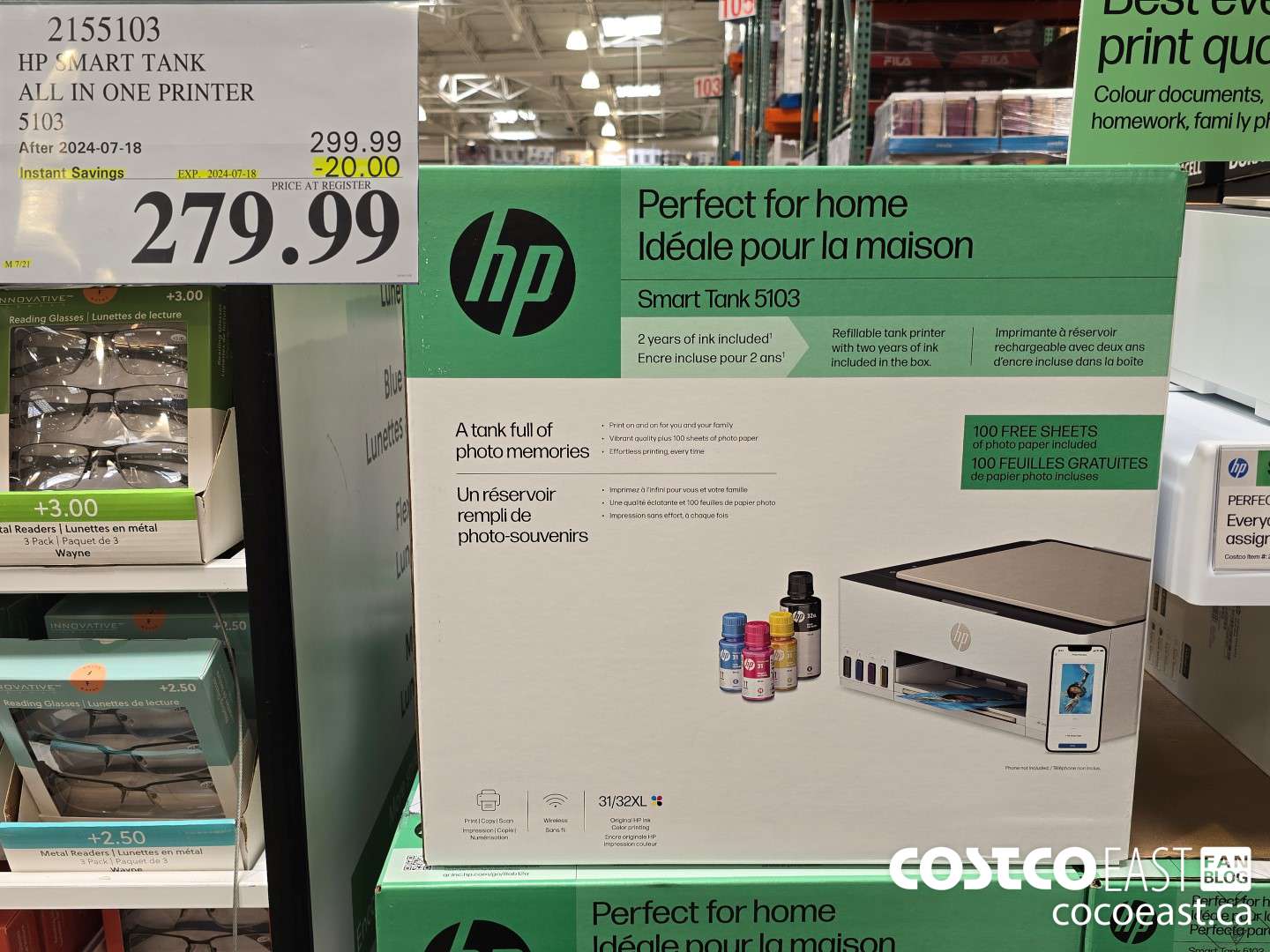 2155103 HP SMART TANK ALL IN ONE PRINTER 5103 ($20.00 INSTANT SAVINGS EXPIRES ON 2024-07-18) $279.99