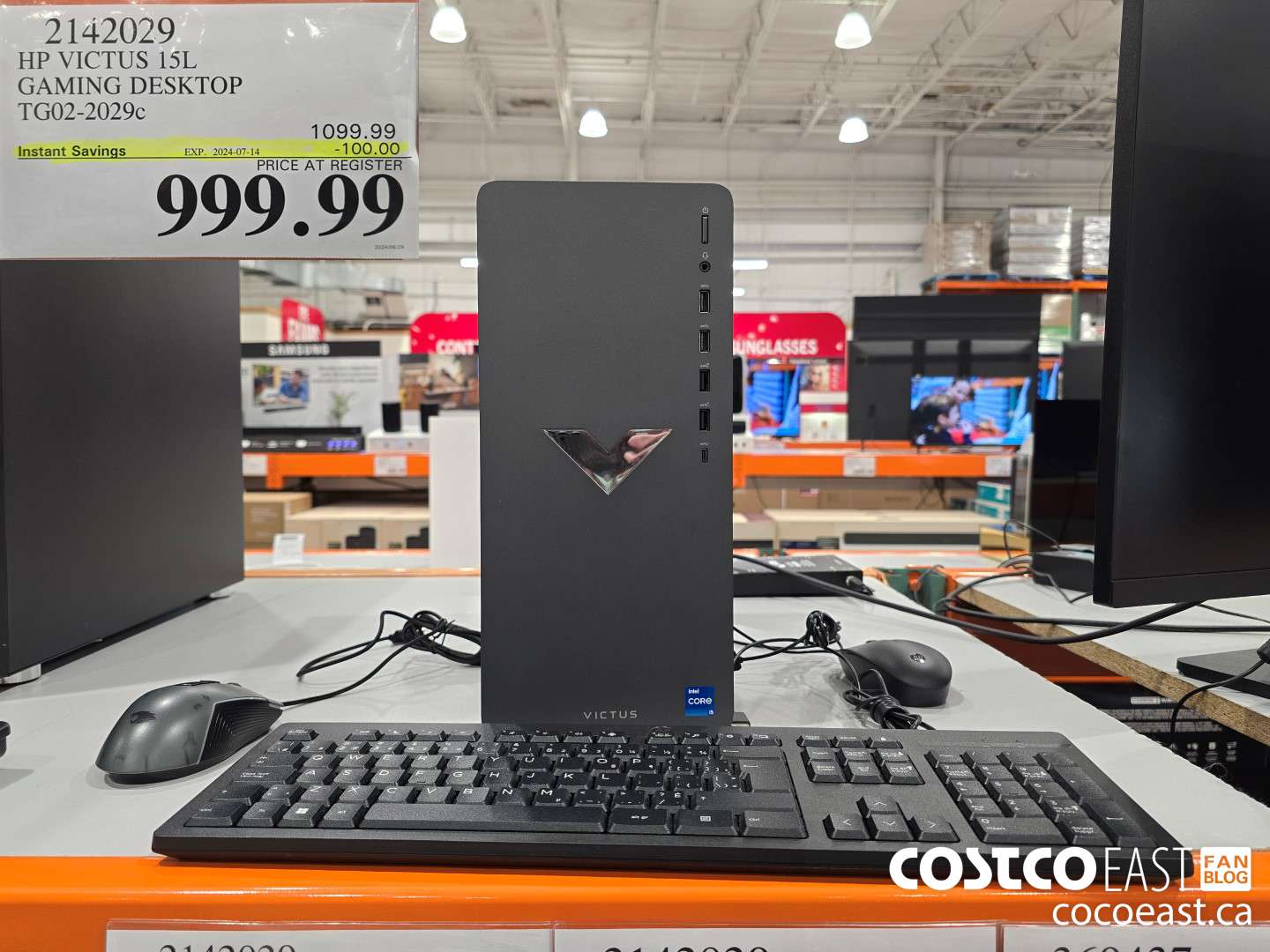 2142029 HP VICTUS 15L GAMING DESKTOP TG02-2029c ($100.00 INSTANT SAVINGS EXPIRES ON 2024-07-14) $999.99
