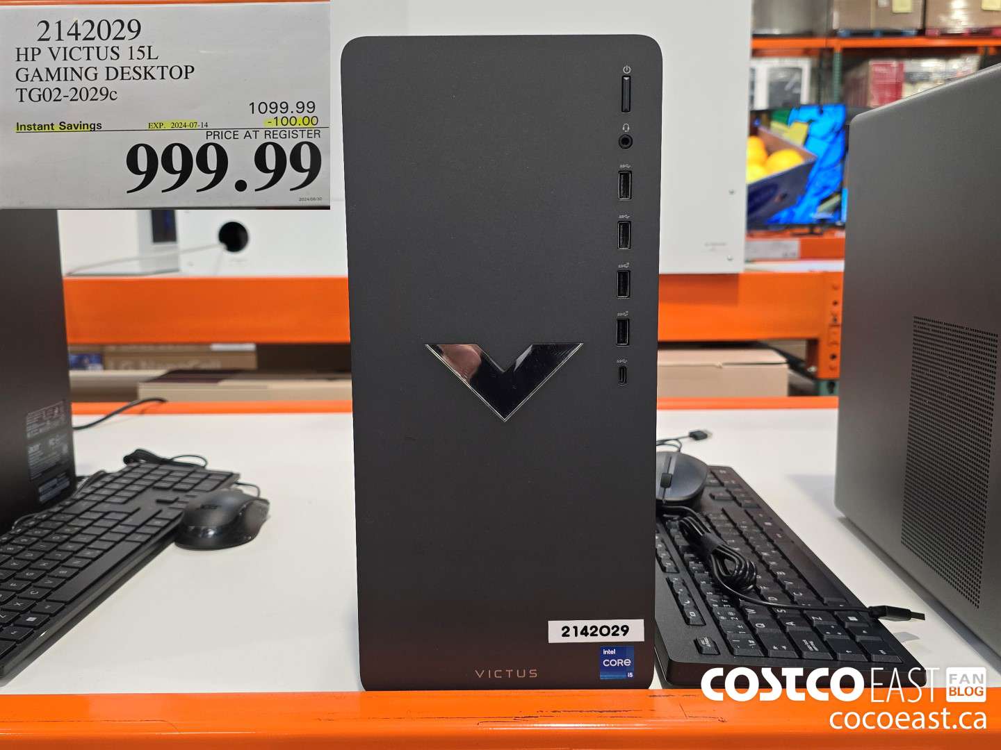 2142029 HP VICTUS 15L GAMING DESKTOP TG02-2029c ($100.00 INSTANT SAVINGS EXPIRES ON 2024-07-14) $999.99