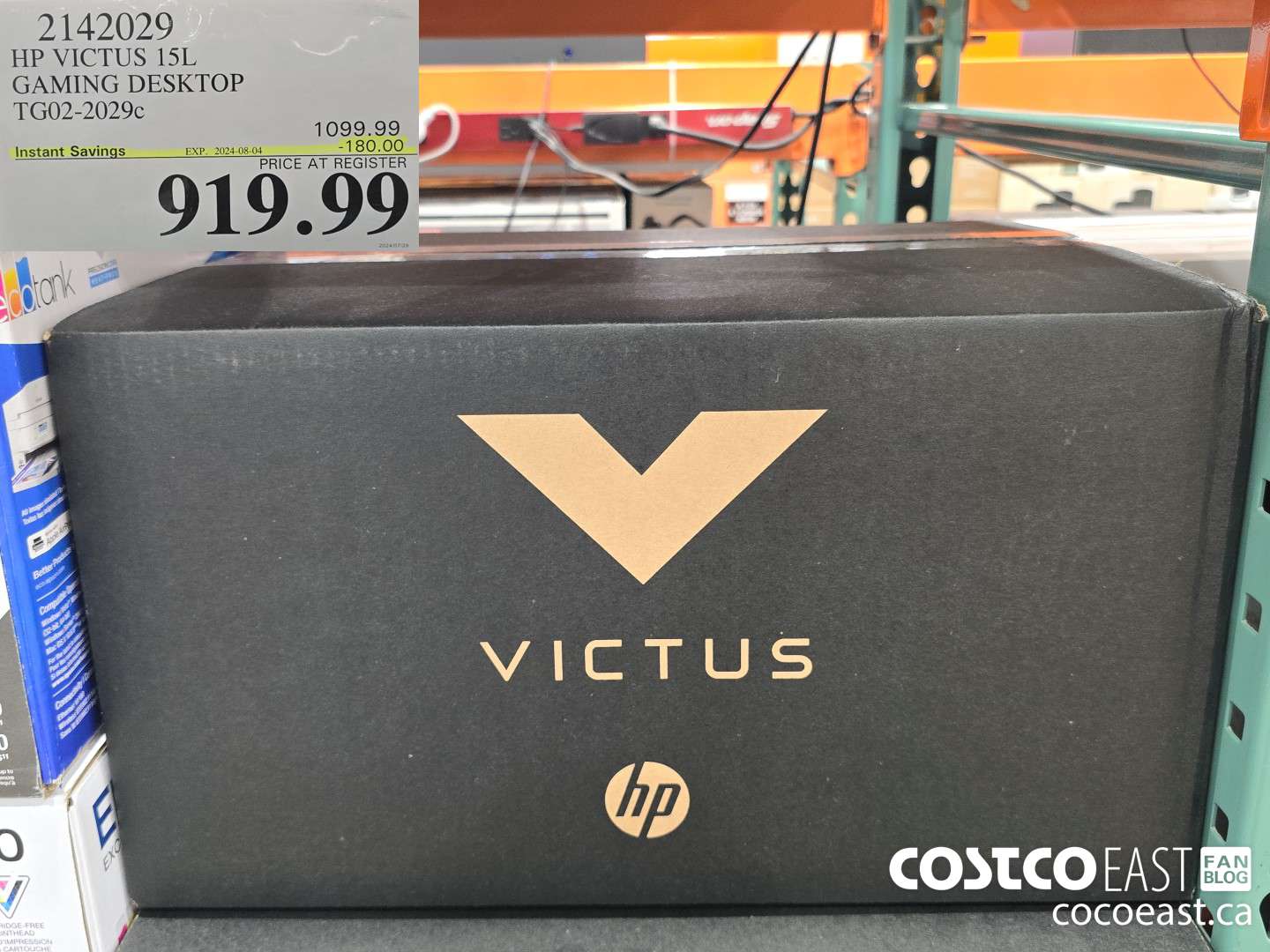 2142029 HP VICTUS 15L GAMING DESKTOP TG02-2029c ($180.00 INSTANT SAVINGS EXPIRES ON 2024-08-04) $919.99