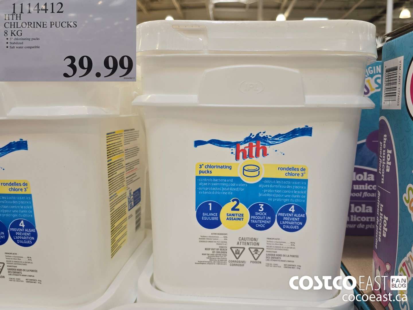 1114412 HTH CHLORINE PUCKS 8 KG $39.99