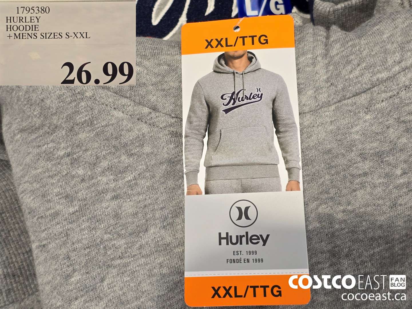 1795380 HURLEY HOODIE +MENS SIZES S-XXL $26.99