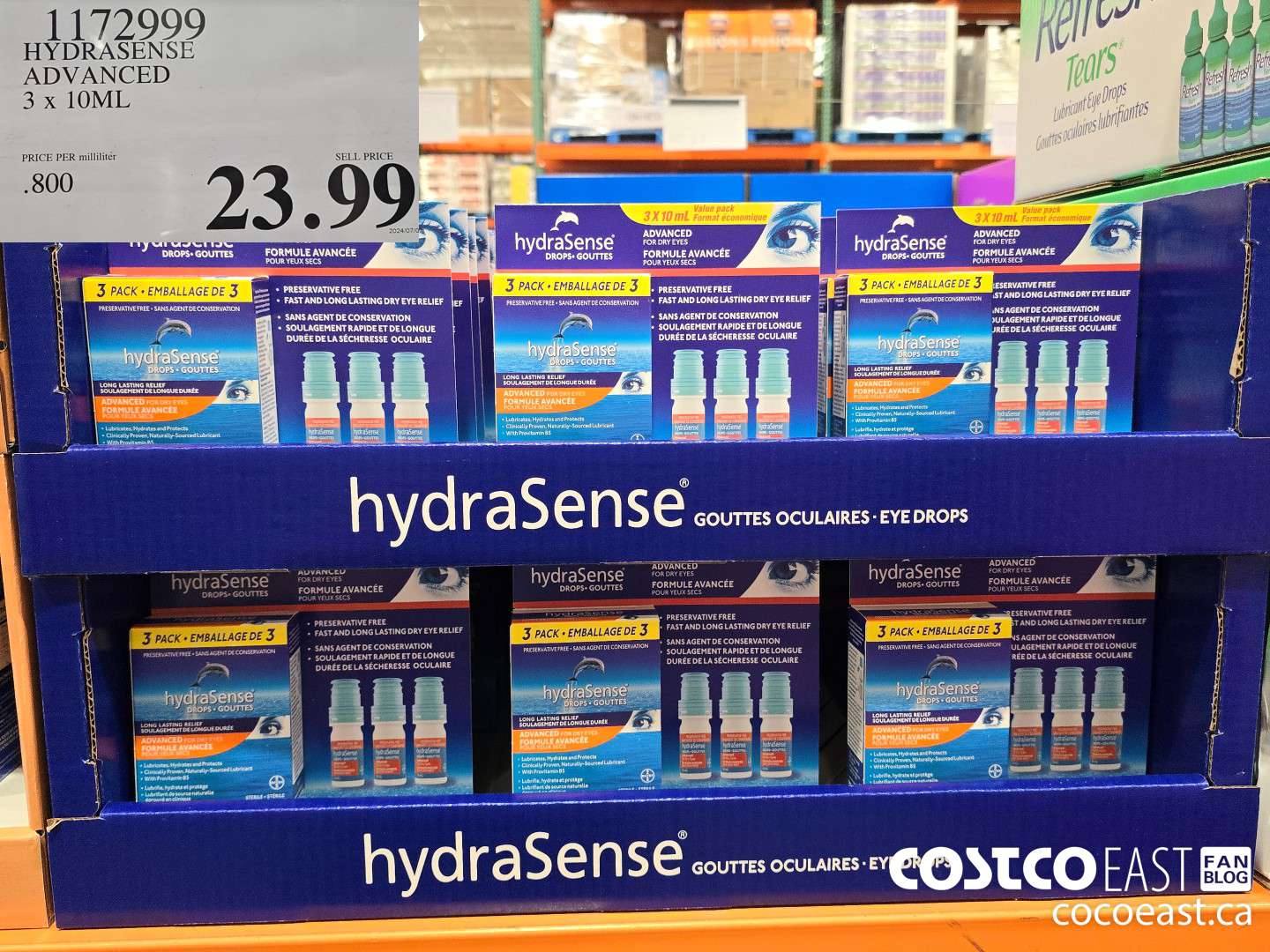 1172999 HYDRASENSE ADVANCED 3 x 10ML $23.99