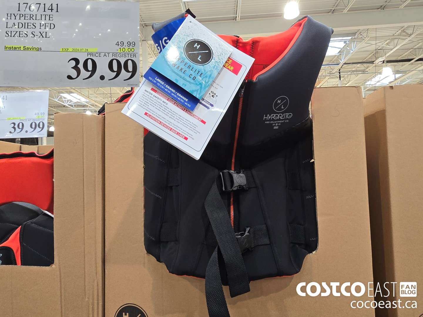 1767141 HYPERLITE LADIES PFD SIZES S-XL ($10.00 INSTANT SAVINGS EXPIRES ON 2024-07-28) $39.99