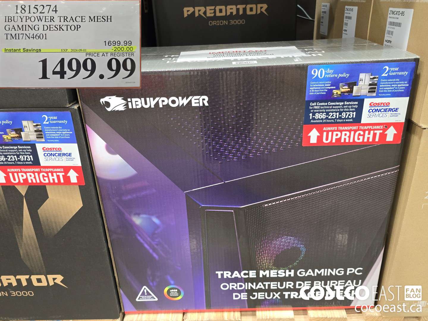 1815274 IBUYPOWER TRACE MESH GAMING DESKTOP TMI7N4601 ($200.00 INSTANT SAVINGS EXPIRES ON 2024-09-01) $1499.99