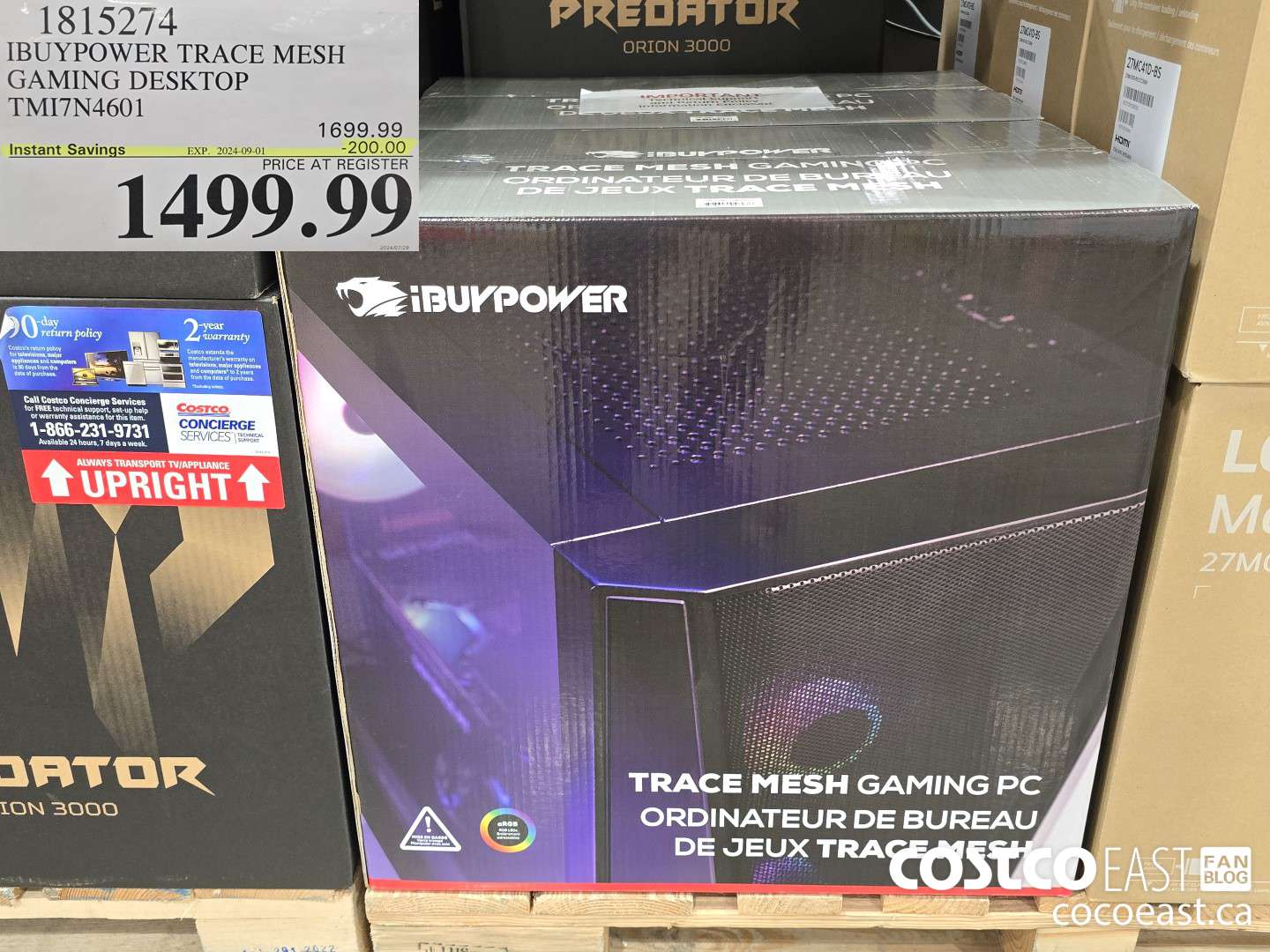 1815274 IBUYPOWER TRACE MESH GAMING DESKTOP TMI7N4601 ($200.00 INSTANT SAVINGS EXPIRES ON 2024-09-01) $1499.99