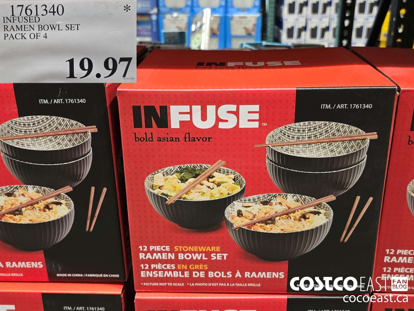 1761340 INFUSED RAMEN BOWL SET PACK OF 4 $19.97