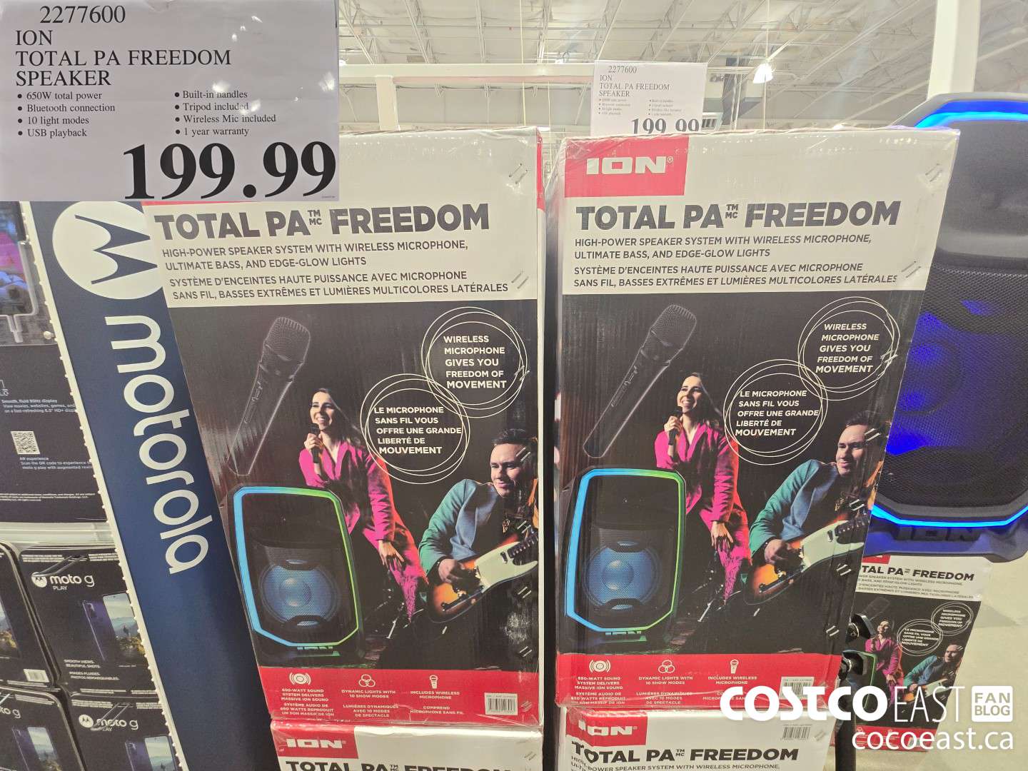 2277600 ION TOTAL PA FREEDOM SPEAKER $199.99