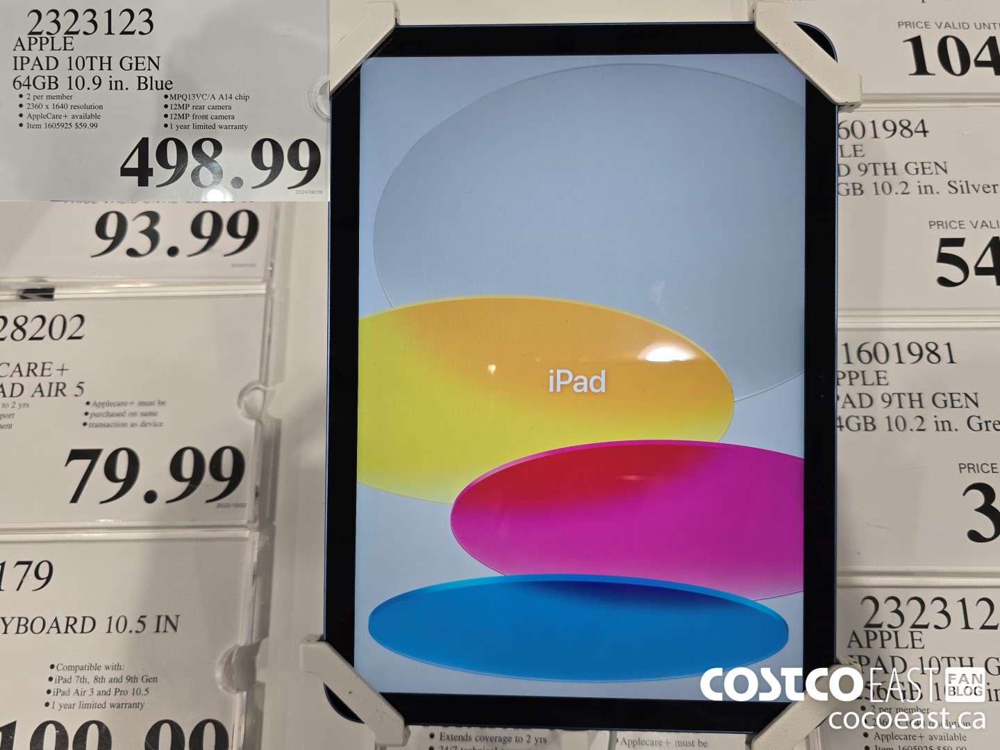 2323123 IPAD 10TH GEN 64GB 10.9 in. Blue $498.99