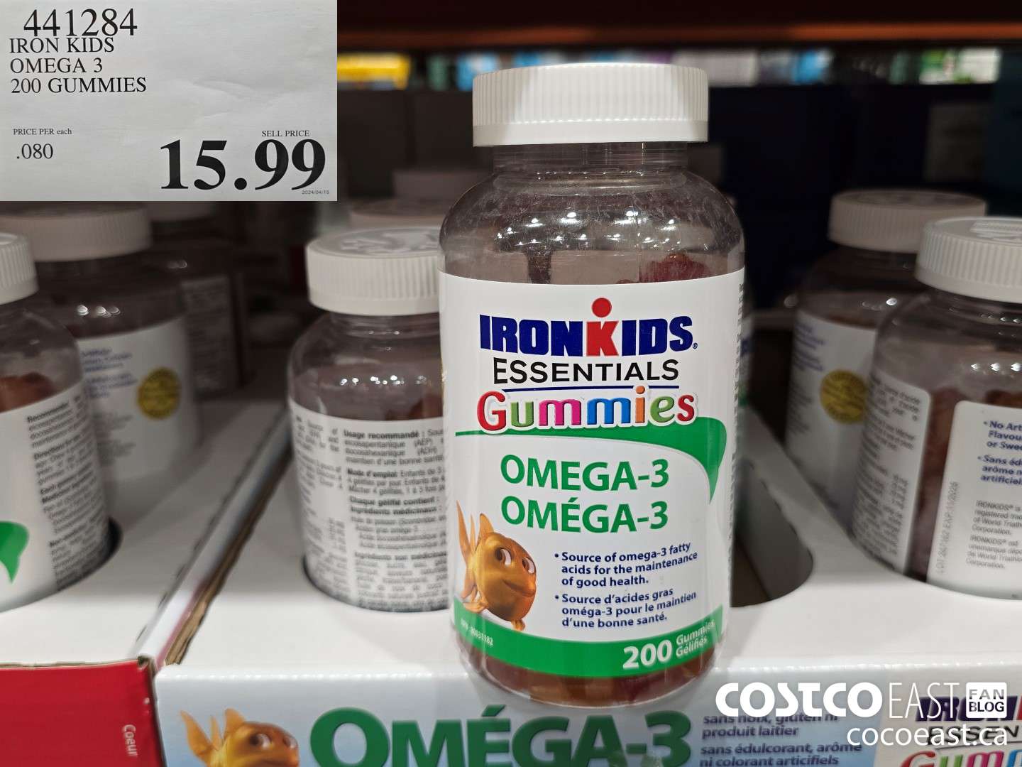 441284 IRON KIDS OMEGA 3 200 GUMMIES $15.99