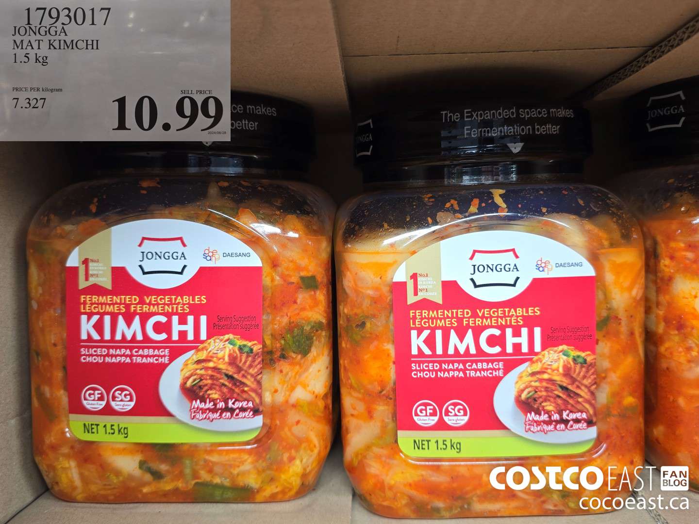 1793017 JONGGA MAT KIMCHI 1.5 KG $10.99
