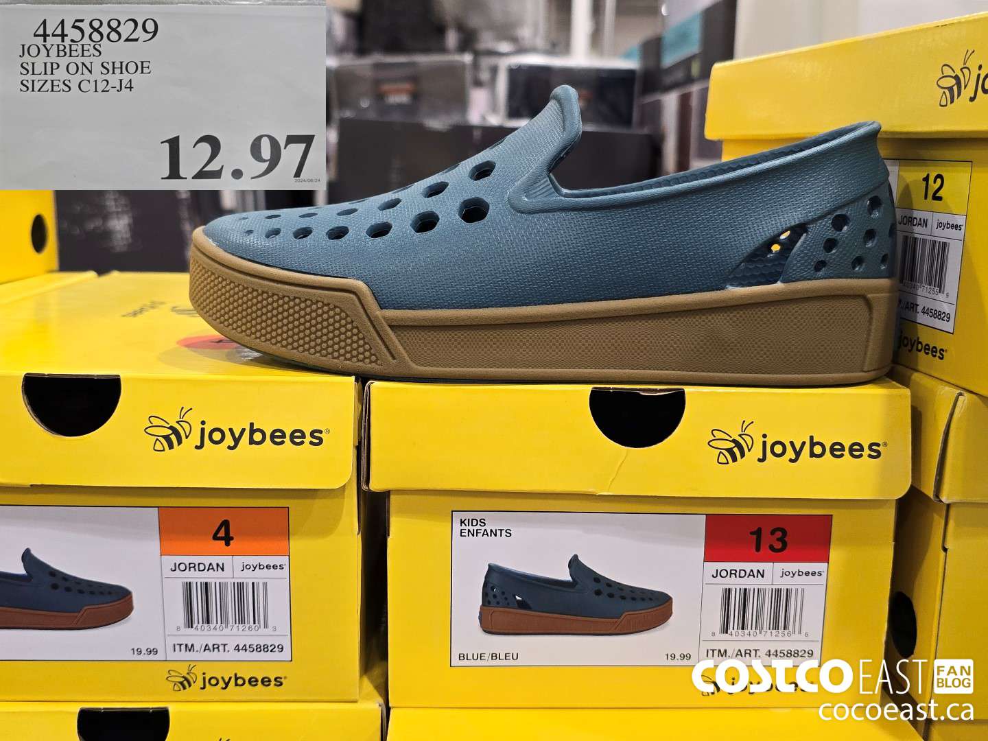 4458829 JOYBEES SLIP ON SHOE SIZES C12-J4 $12.97